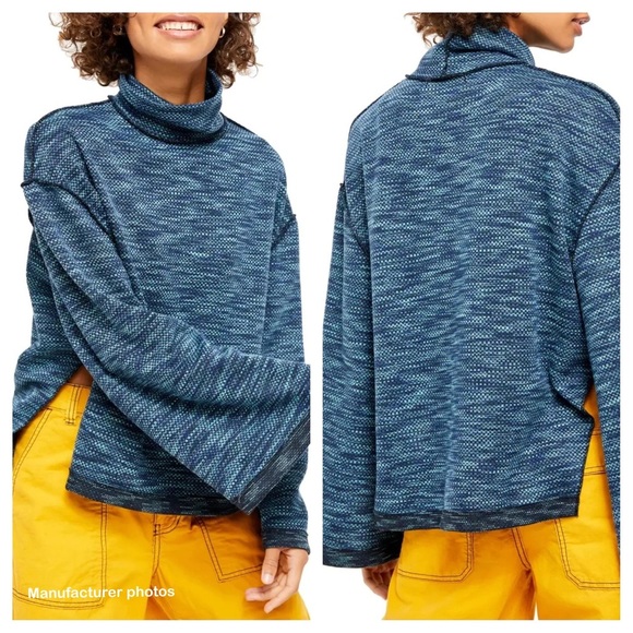 Free People We The Free Sunny Days Cotton Turtleneck Top - Picture 10 of 10